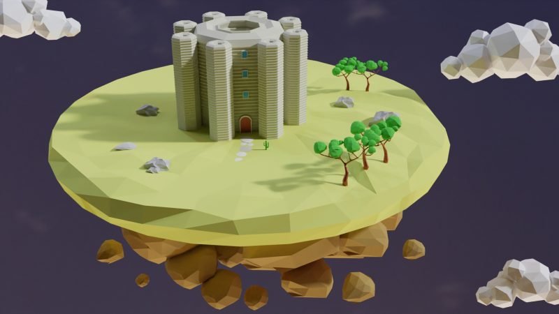 Built on flying island