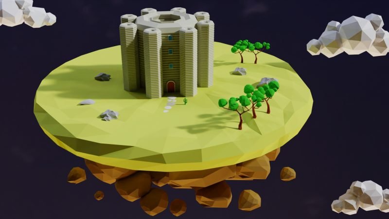 Built on flying island