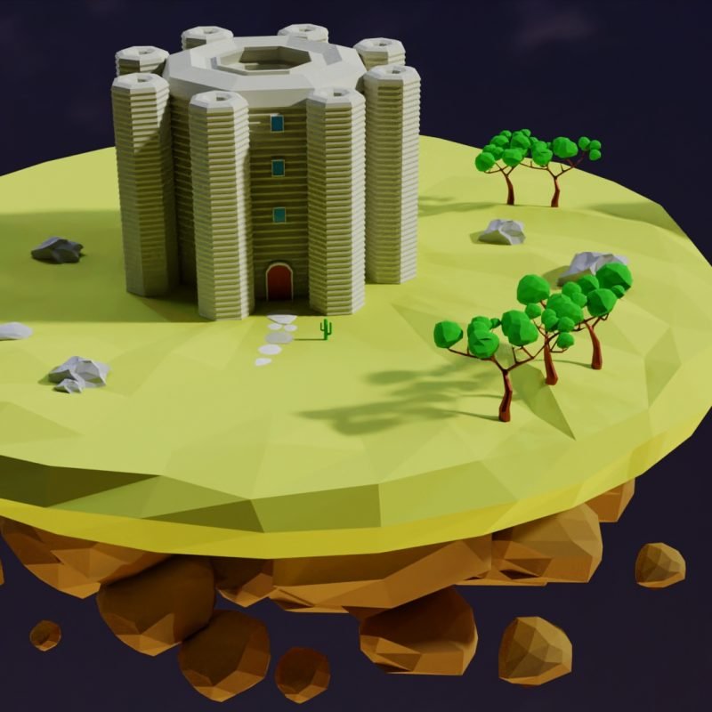 Built on flying island